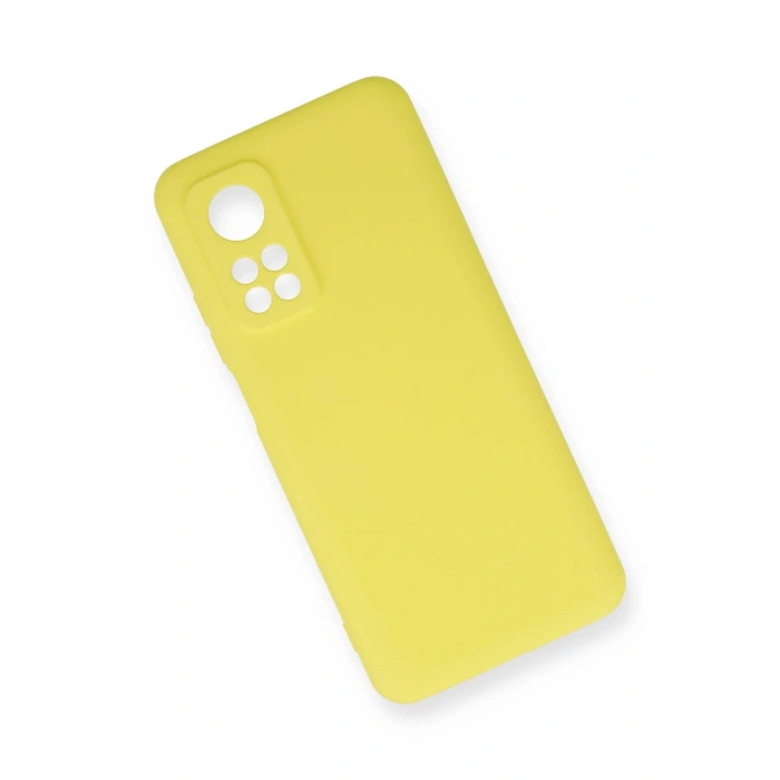 Newface Xiaomi Mi 10T Kılıf Nano içi Kadife Silikon - Sarı