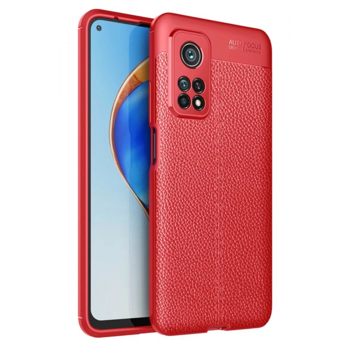 Newface Xiaomi Mi 10T Pro Kılıf Auto Focus Kapak - Kırmızı