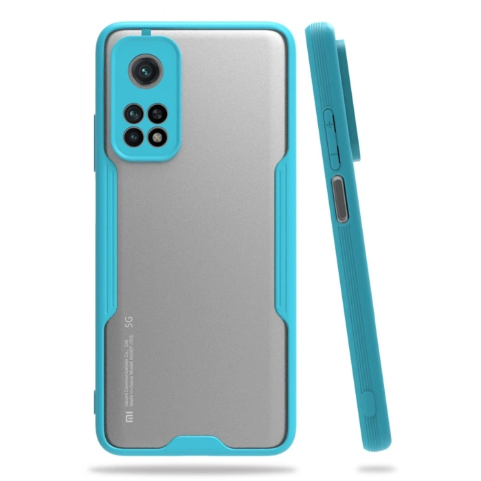 Newface Xiaomi Mi 10T Pro Kılıf Platin Silikon - Mavi