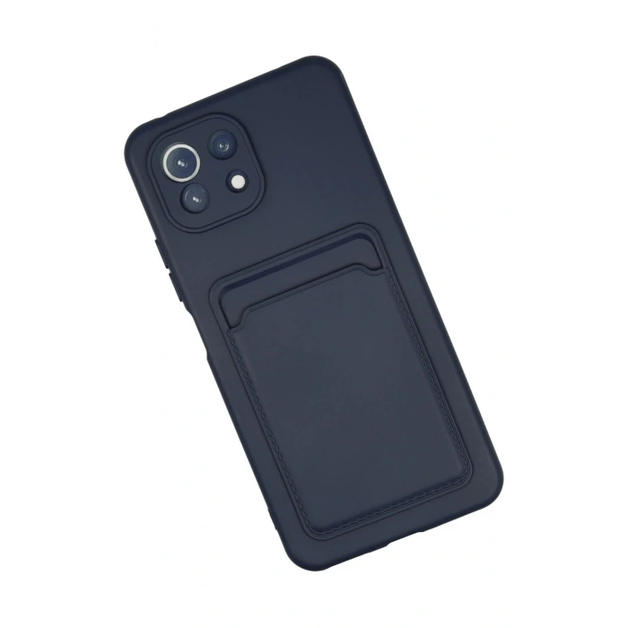 Newface Xiaomi Mi 11 Kılıf Kelvin Kartvizitli Silikon - Lacivert
