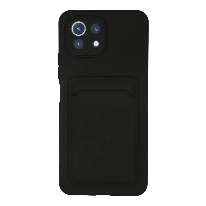 Newface Xiaomi Mİ 11 Lite Kılıf Kelvin Kartvizitli Silikon - Siyah