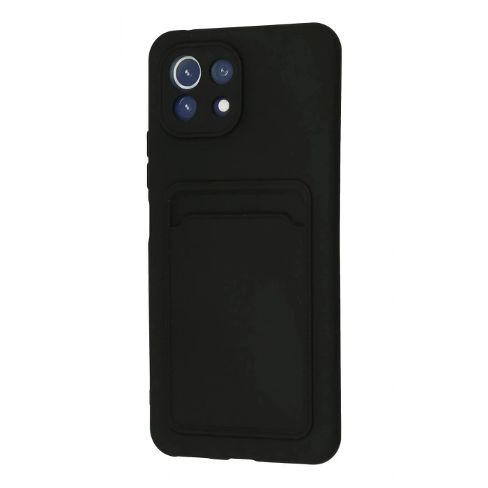 Newface Xiaomi Mİ 11 Lite Kılıf Kelvin Kartvizitli Silikon - Siyah