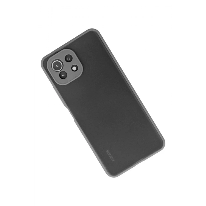 Newface Xiaomi Mİ 11 Lite Kılıf Montreal Silikon Kapak - Gri