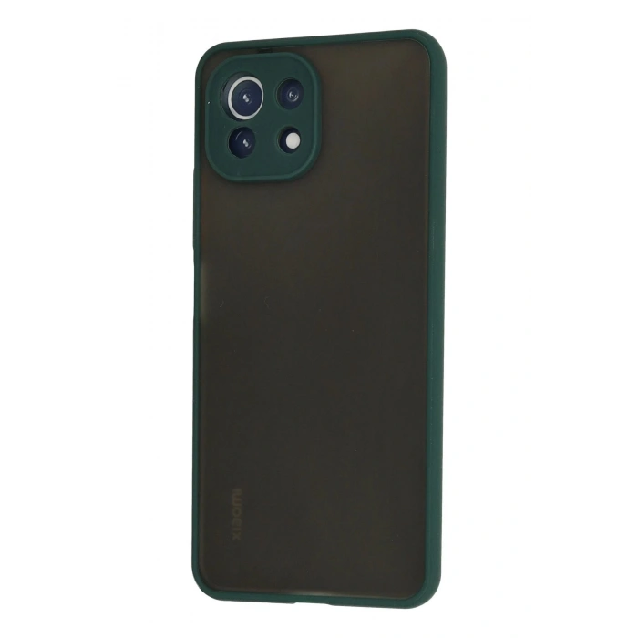 Newface Xiaomi Mİ 11 Lite Kılıf Montreal Silikon Kapak - Yeşil