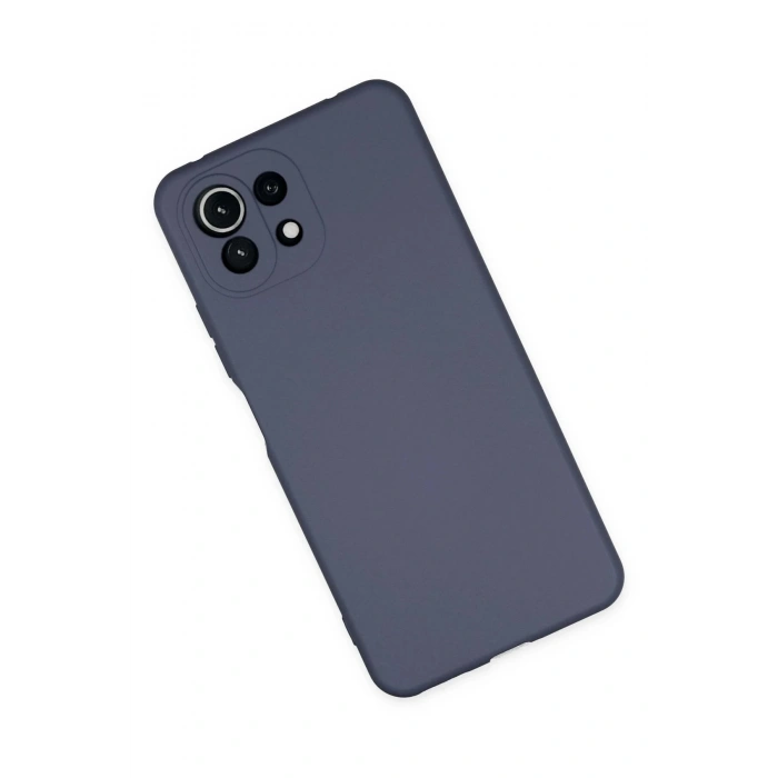 Newface Xiaomi Mİ 11 Lite Kılıf Nano içi Kadife Silikon - Gri