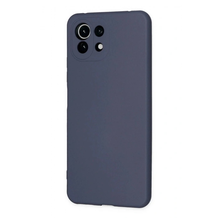 Newface Xiaomi Mİ 11 Lite Kılıf Nano içi Kadife Silikon - Gri