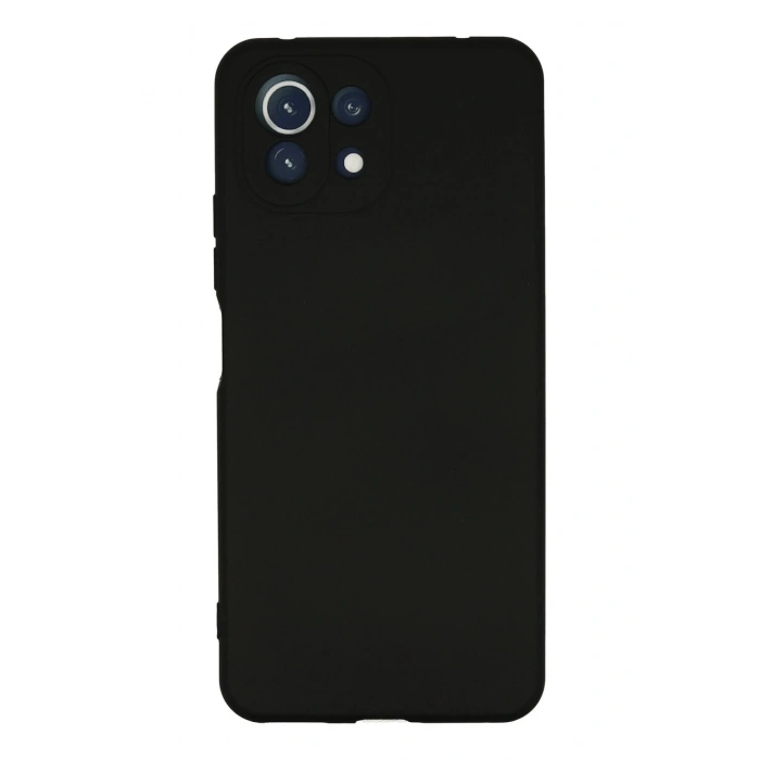Newface Xiaomi Mİ 11 Lite Kılıf Nano içi Kadife Silikon - Siyah