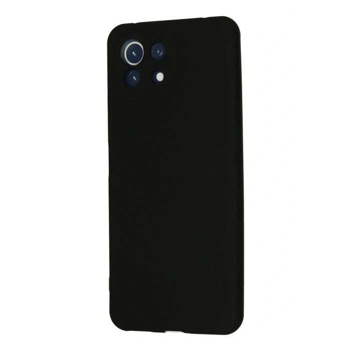 Newface Xiaomi Mİ 11 Lite Kılıf Nano içi Kadife Silikon - Siyah