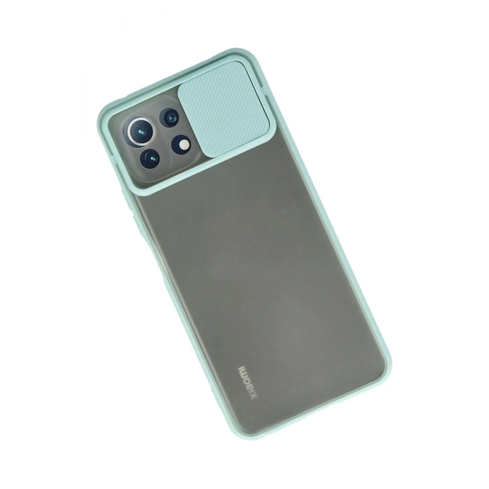 Newface Xiaomi Mİ 11 Lite Kılıf Palm Buzlu Kamera Sürgülü Silikon uaz