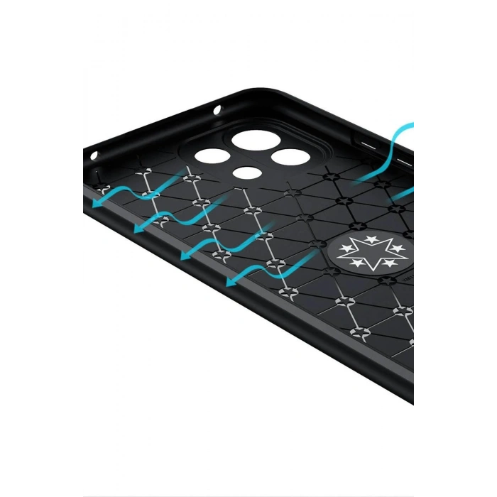 Newface Xiaomi Mİ 11 Lite Kılıf Range Yüzüklü Silikon - Siyah