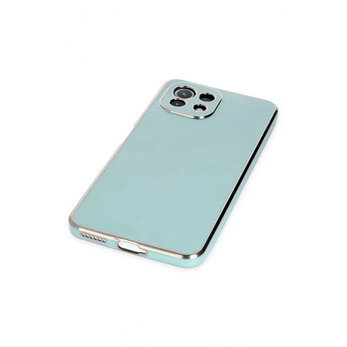 Newface Xiaomi Mİ 11 Lite Kılıf Volet Silikon - Açık Yeşil