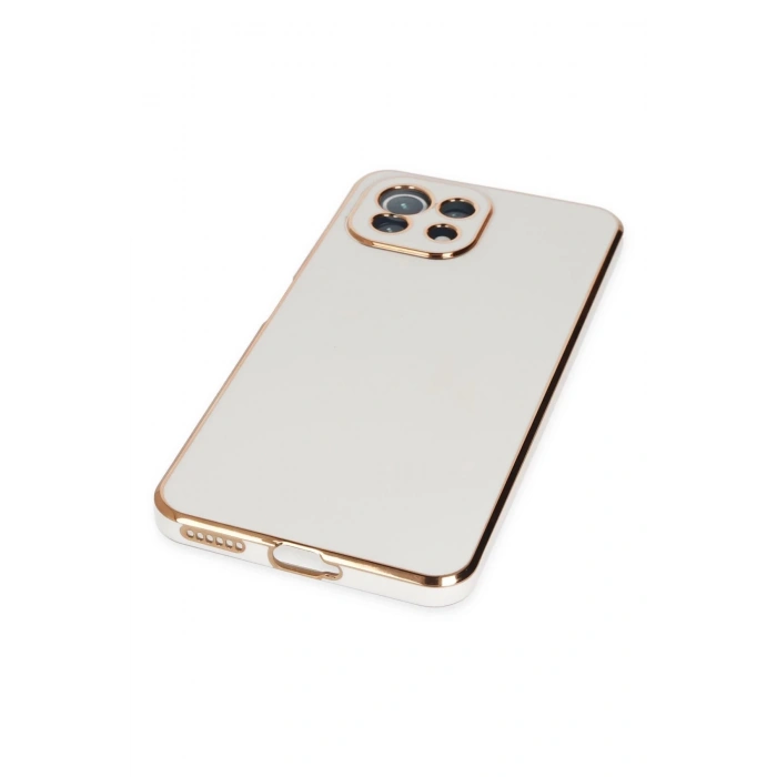 Newface Xiaomi Mİ 11 Lite Kılıf Volet Silikon - Beyaz