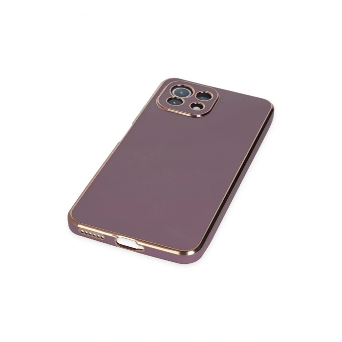 Newface Xiaomi Mİ 11 Lite Kılıf Volet Silikon - Mor
