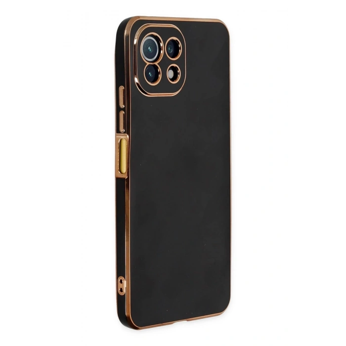 Newface Xiaomi Mİ 11 Lite Kılıf Volet Silikon - Siyah