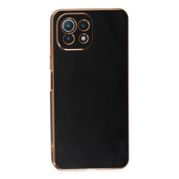 Newface Xiaomi Mİ 11 Lite Kılıf Volet Silikon - Siyah