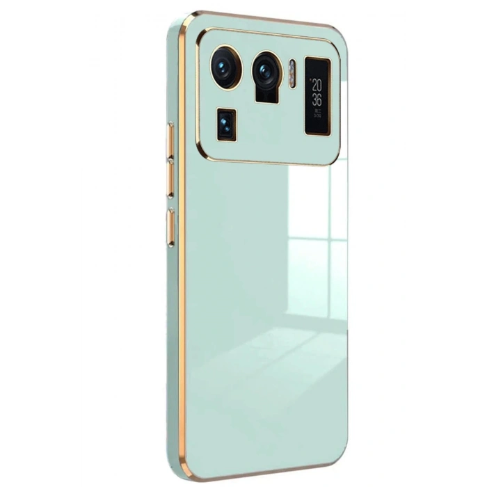 Newface Xiaomi Mi 11 Ultra Kılıf Volet Silikon - Açık Yeşil