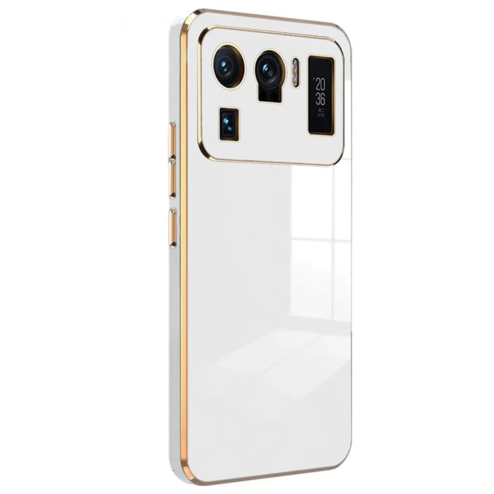 Newface Xiaomi Mi 11 Ultra Kılıf Volet Silikon - Beyaz