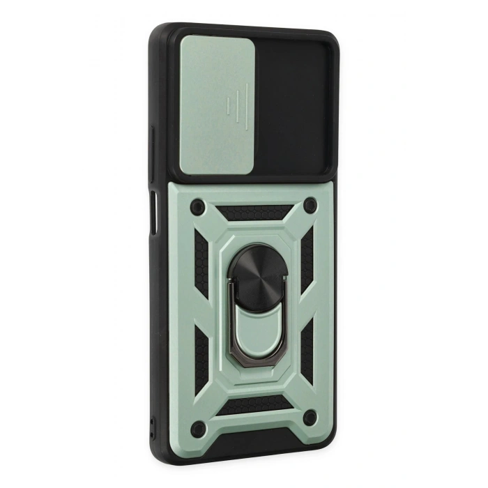 Newface Xiaomi Mi 11T Pro Kılıf Pars Lens Yüzüklü Silikon - Yeşil