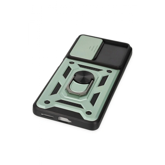 Newface Xiaomi Mi 11T Pro Kılıf Pars Lens Yüzüklü Silikon - Yeşil