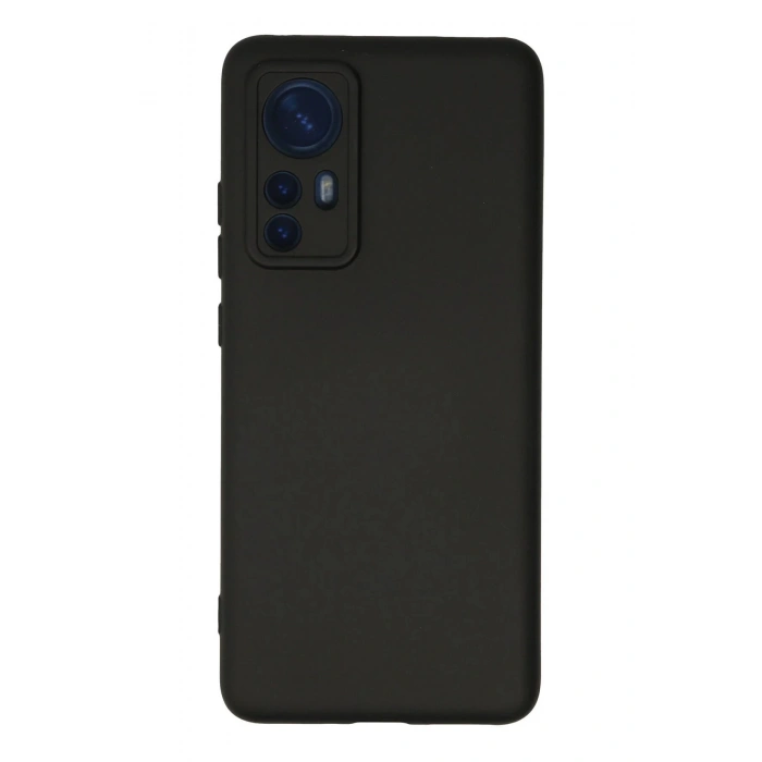 Newface Xiaomi Mi 12 Kılıf Nano içi Kadife Silikon - Siyah