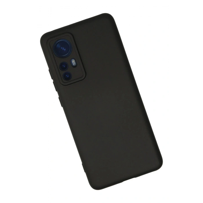 Newface Xiaomi Mi 12 Kılıf Nano içi Kadife Silikon - Siyah