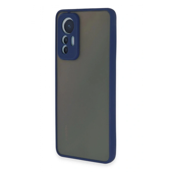 Newface Xiaomi Mi 12 Lite Kılıf Montreal Silikon Kapak - Lacivert