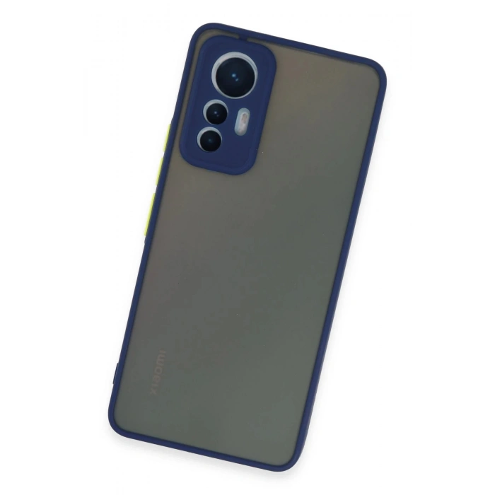 Newface Xiaomi Mi 12 Lite Kılıf Montreal Silikon Kapak - Lacivert