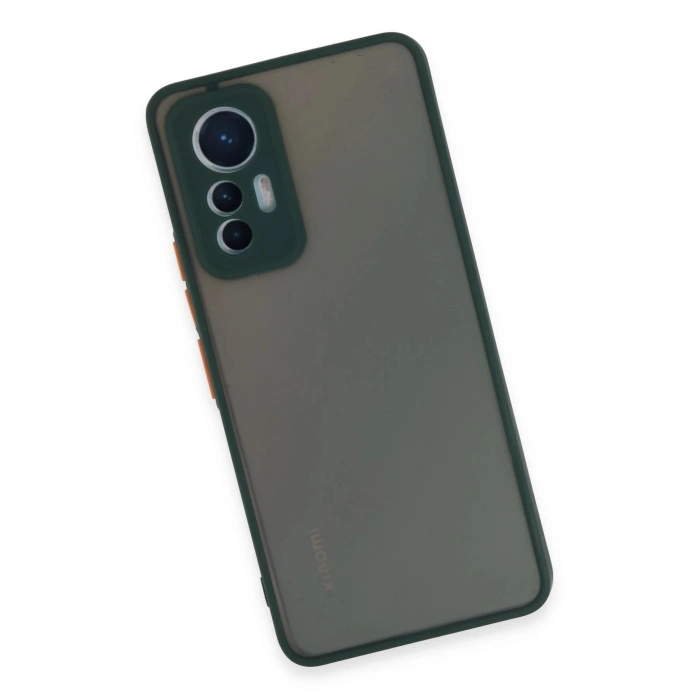 Newface Xiaomi Mi 12 Lite Kılıf Montreal Silikon Kapak - Yeşil