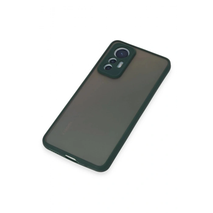 Newface Xiaomi Mi 12 Lite Kılıf Montreal Silikon Kapak - Yeşil