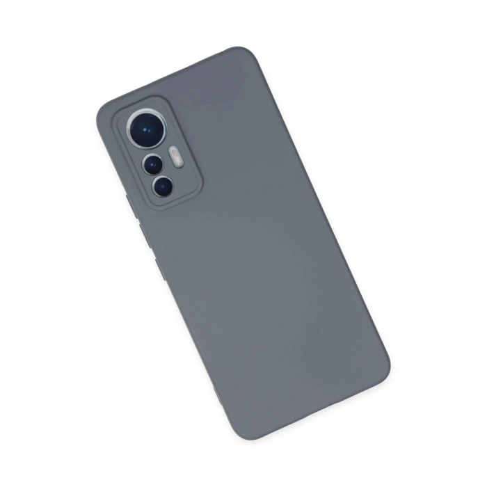 Newface Xiaomi Mi 12 Lite Kılıf Nano içi Kadife Silikon - Gri