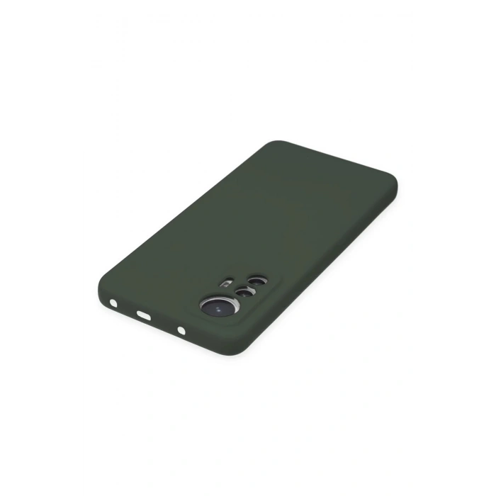 Newface Xiaomi Mi 12 Lite Kılıf Nano içi Kadife Silikon - Koyu Yeşil