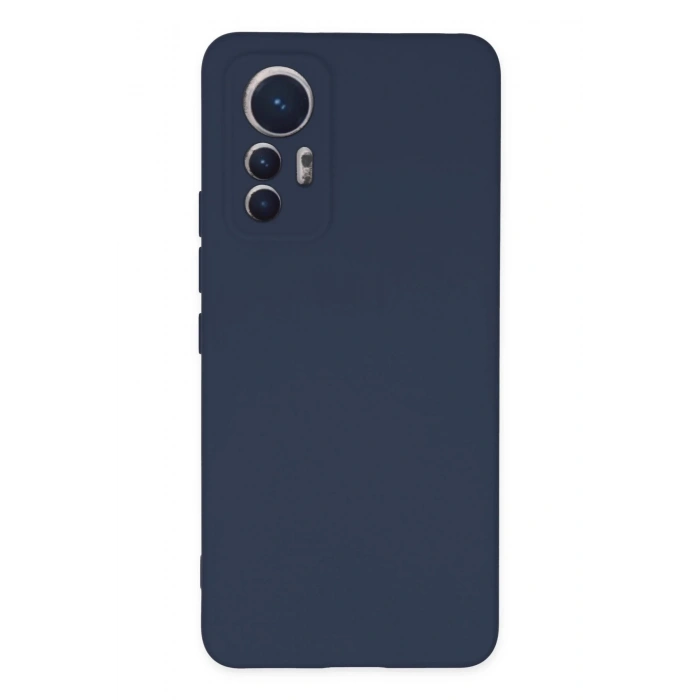 Newface Xiaomi Mi 12 Lite Kılıf Nano içi Kadife Silikon - Lacivert