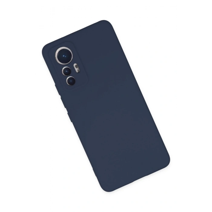Newface Xiaomi Mi 12 Lite Kılıf Nano içi Kadife Silikon - Lacivert