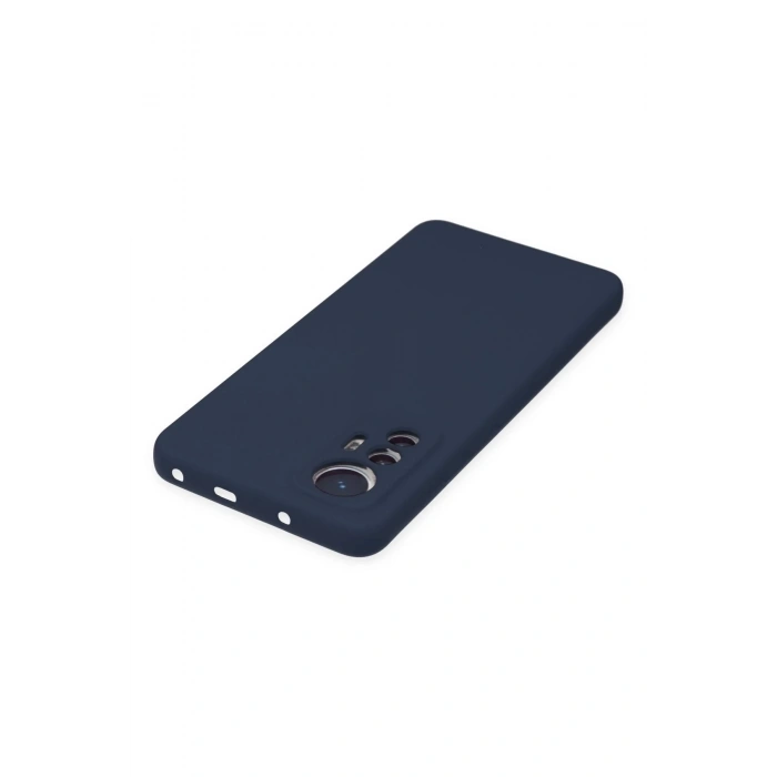 Newface Xiaomi Mi 12 Lite Kılıf Nano içi Kadife Silikon - Lacivert