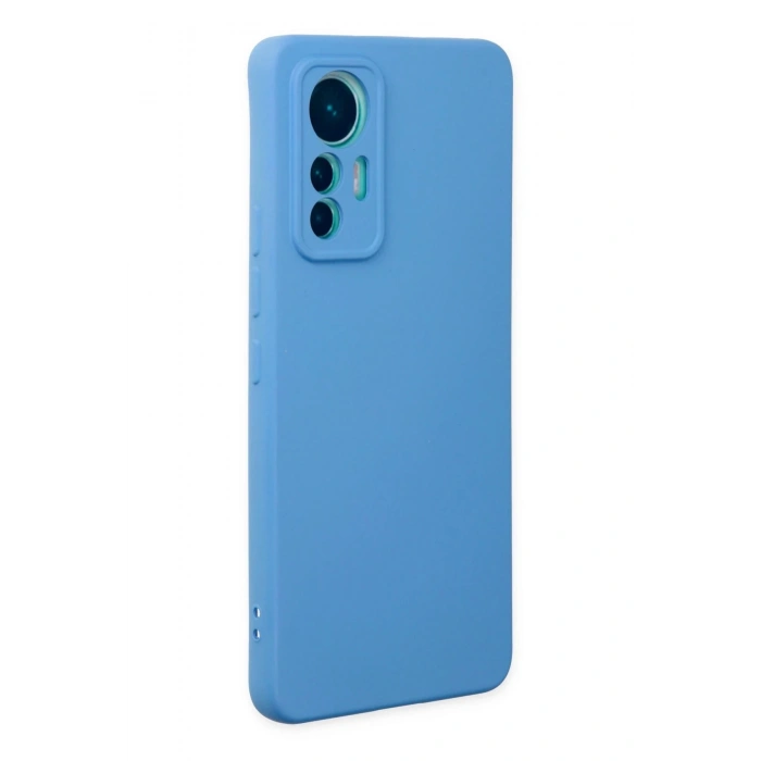 Newface Xiaomi Mi 12 Lite Kılıf Nano içi Kadife Silikon - Mavi