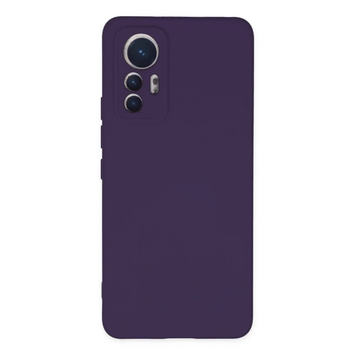 Newface Xiaomi Mi 12 Lite Kılıf Nano içi Kadife Silikon - Mor