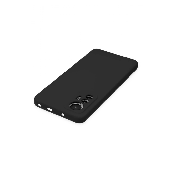 Newface Xiaomi Mi 12 Lite Kılıf Nano içi Kadife Silikon - Siyah