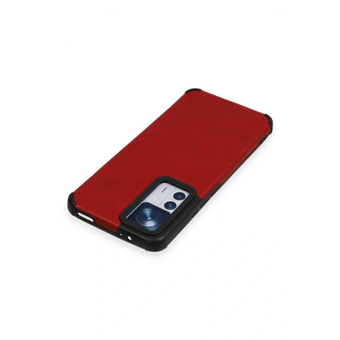 Newface Xiaomi Mi 12T Kılıf Loop Deri Silikon - Kırmızı