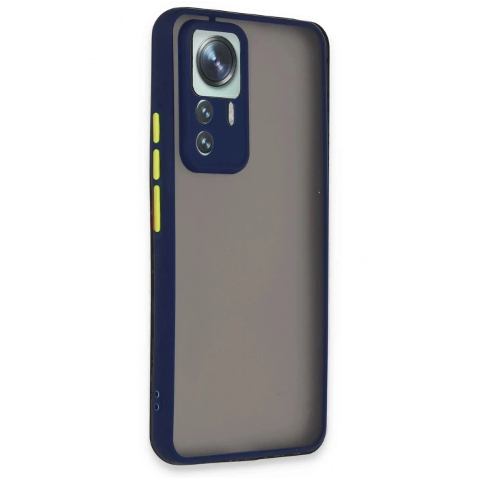 Newface Xiaomi Mi 12T Pro Kılıf Montreal Silikon Kapak - Lacivert