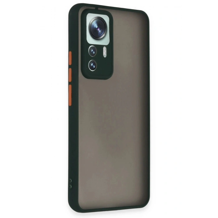 Newface Xiaomi Mi 12T Pro Kılıf Montreal Silikon Kapak - Yeşil