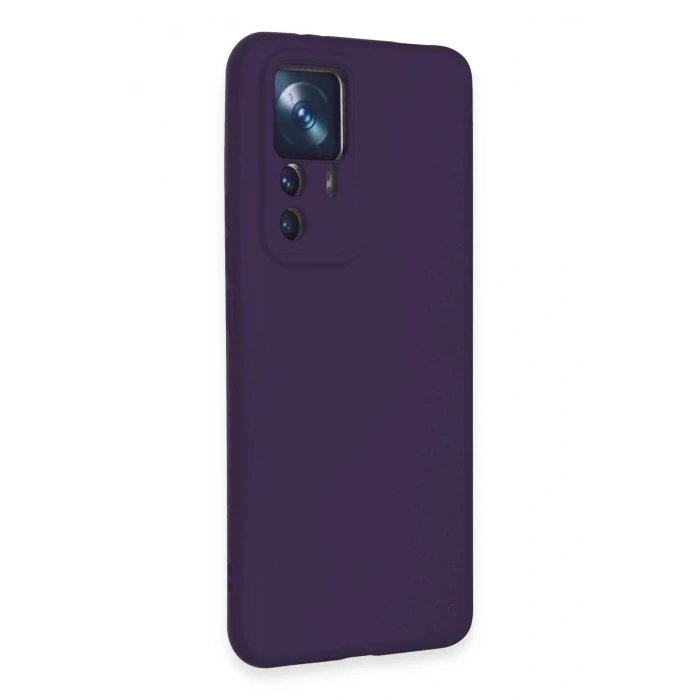Newface Xiaomi Mi 12T Pro Kılıf Nano içi Kadife Silikon - Mor