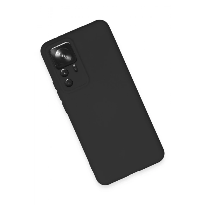 Newface Xiaomi Mi 12T Pro Kılıf Nano içi Kadife Silikon - Siyah