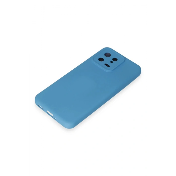 Newface Xiaomi Mi 13 Kılıf Nano içi Kadife Silikon - Mavi
