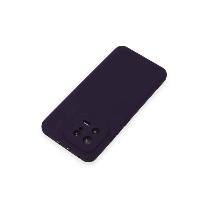 Newface Xiaomi Mi 13 Kılıf Nano içi Kadife Silikon - Mor