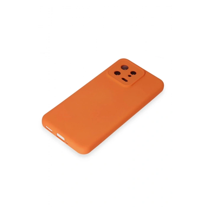 Newface Xiaomi Mi 13 Kılıf Nano içi Kadife Silikon - Turuncu