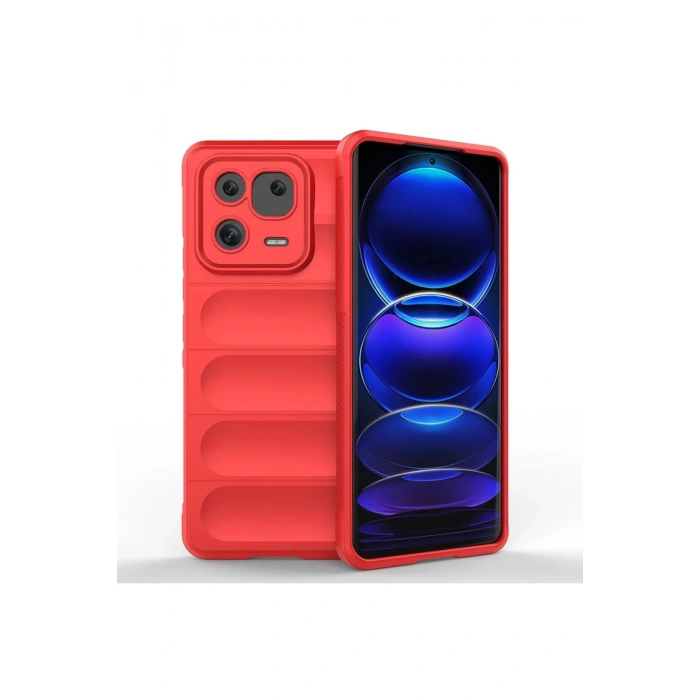 Newface Xiaomi Mi 13 Kılıf Optimum Silikon - Kırmızı