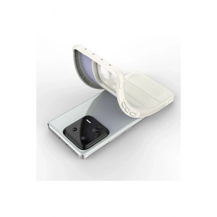 Newface Xiaomi Mi 13 Kılıf Optimum Silikon - Krem