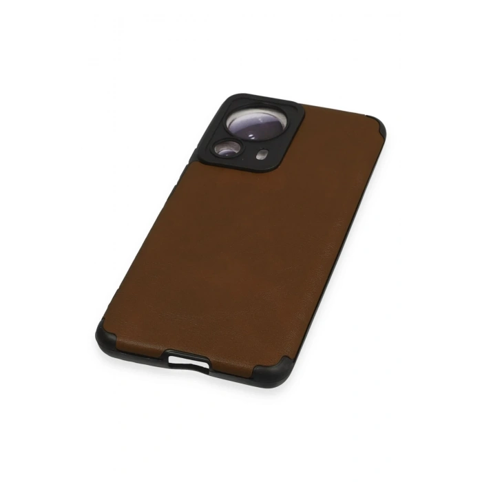 Newface Xiaomi Mi 13 Lite Kılıf Loop Deri Silikon - Kahverengi