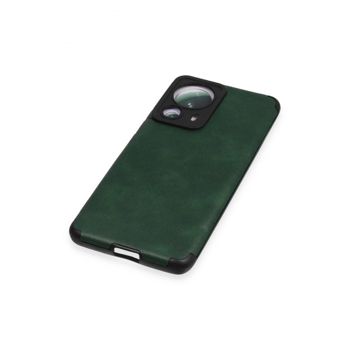 Newface Xiaomi Mi 13 Lite Kılıf Loop Deri Silikon - Yeşil