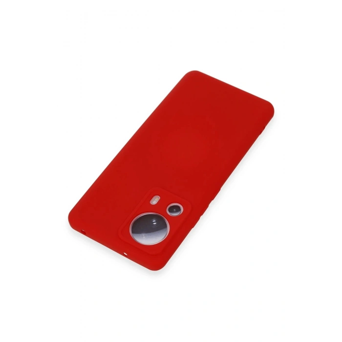 Newface Xiaomi Mi 13 Lite Kılıf Nano içi Kadife Silikon - Kırmızı